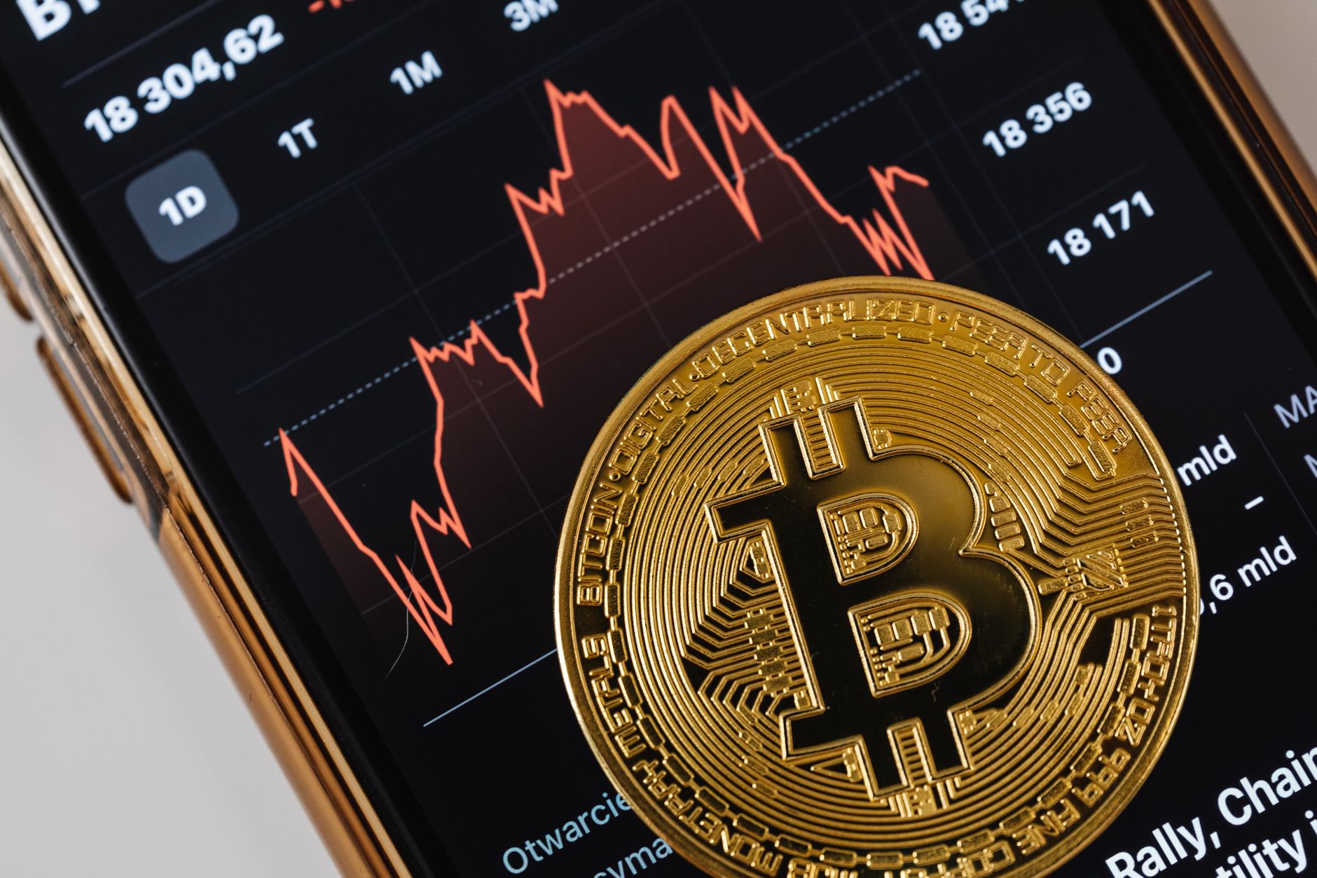 Exodus crypto wallet app interface on smartphone showing portfolio