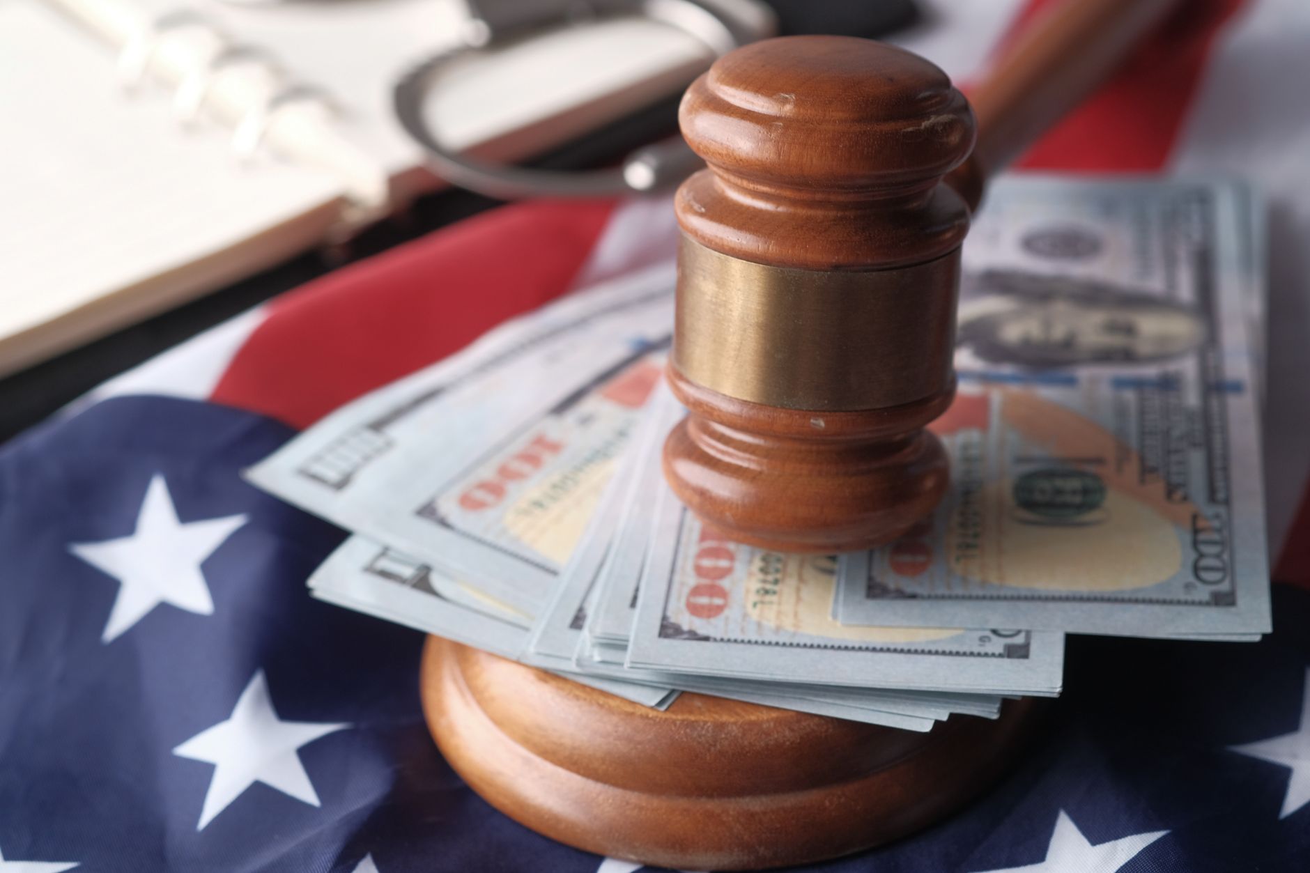 Gavel and legal documents representing financial regulation